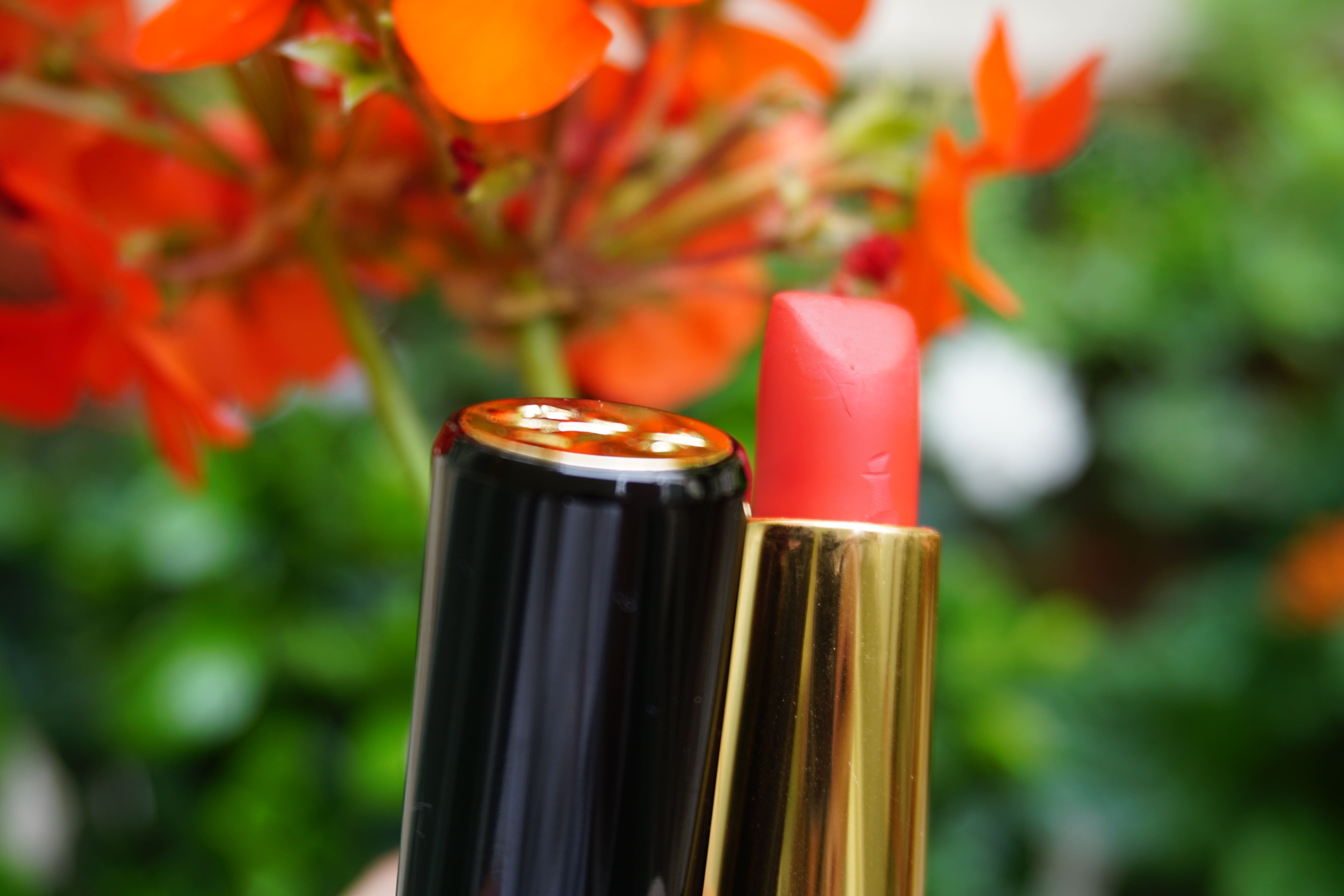 Lancome Idole - summer red lipstick
